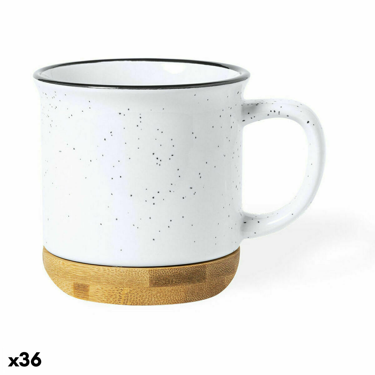 Keramikmugg 141281 Vit (330 ml) (36 antal), Färg: Vit