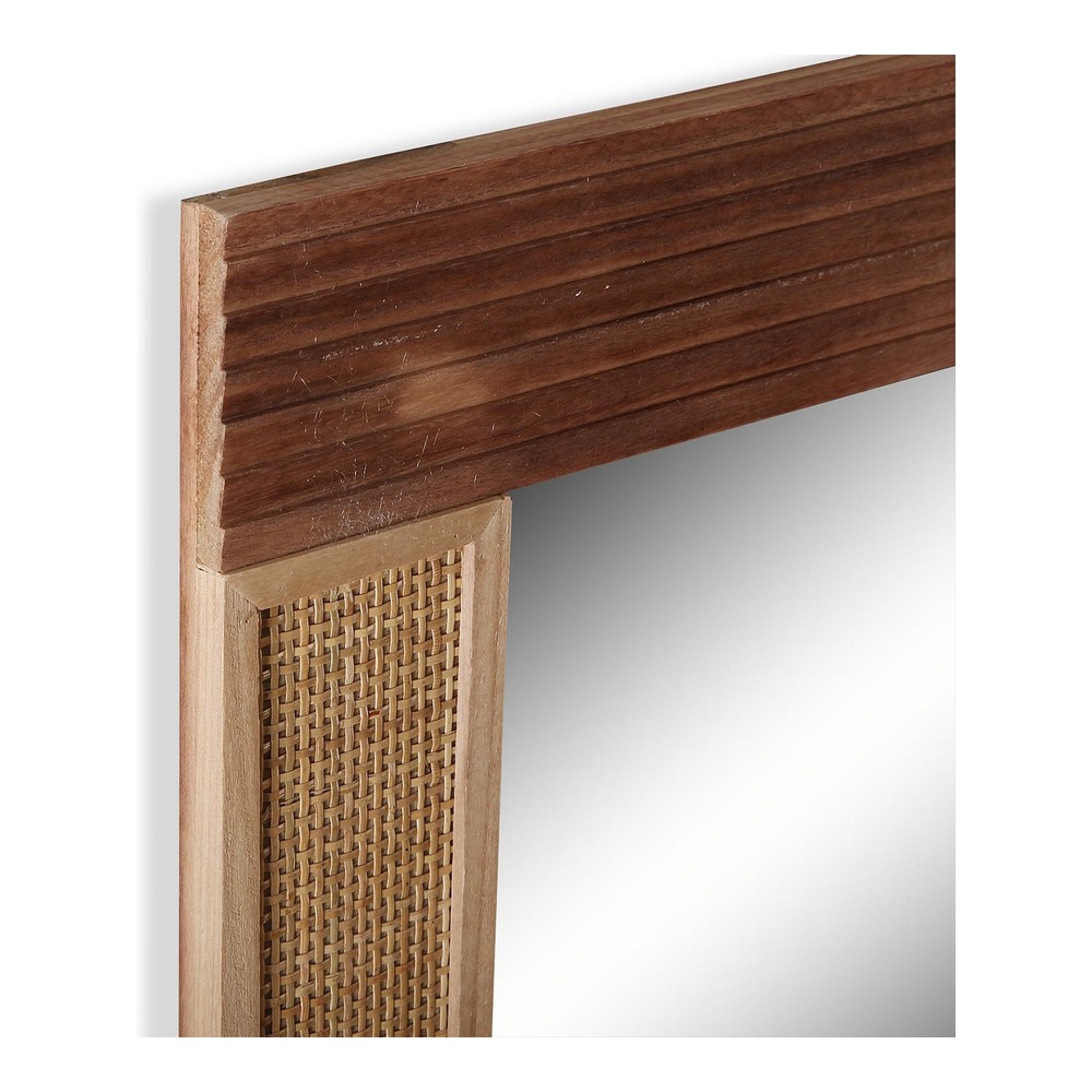 Väggspegel Rattan Paulowniaträ (80 x 60 x 1,8 cm) - 4