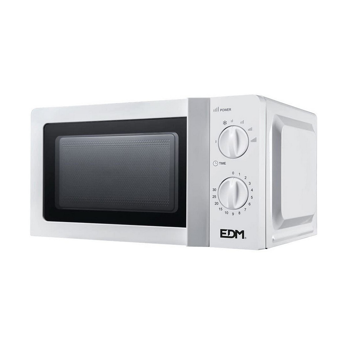 Mikrovågsugnen EDM Vit Multicolour 700 W 20 L - 2