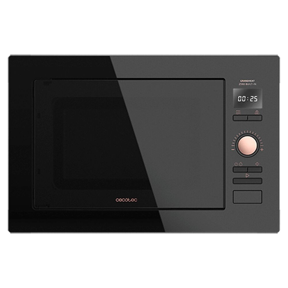 Inbyggnadsmikrovågsugn Cecotec GrandHeat 2590 25 L 900 W Svart/Rosa