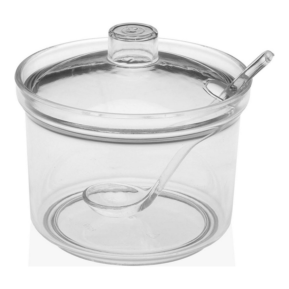 Sockerströare Med lock Transparent