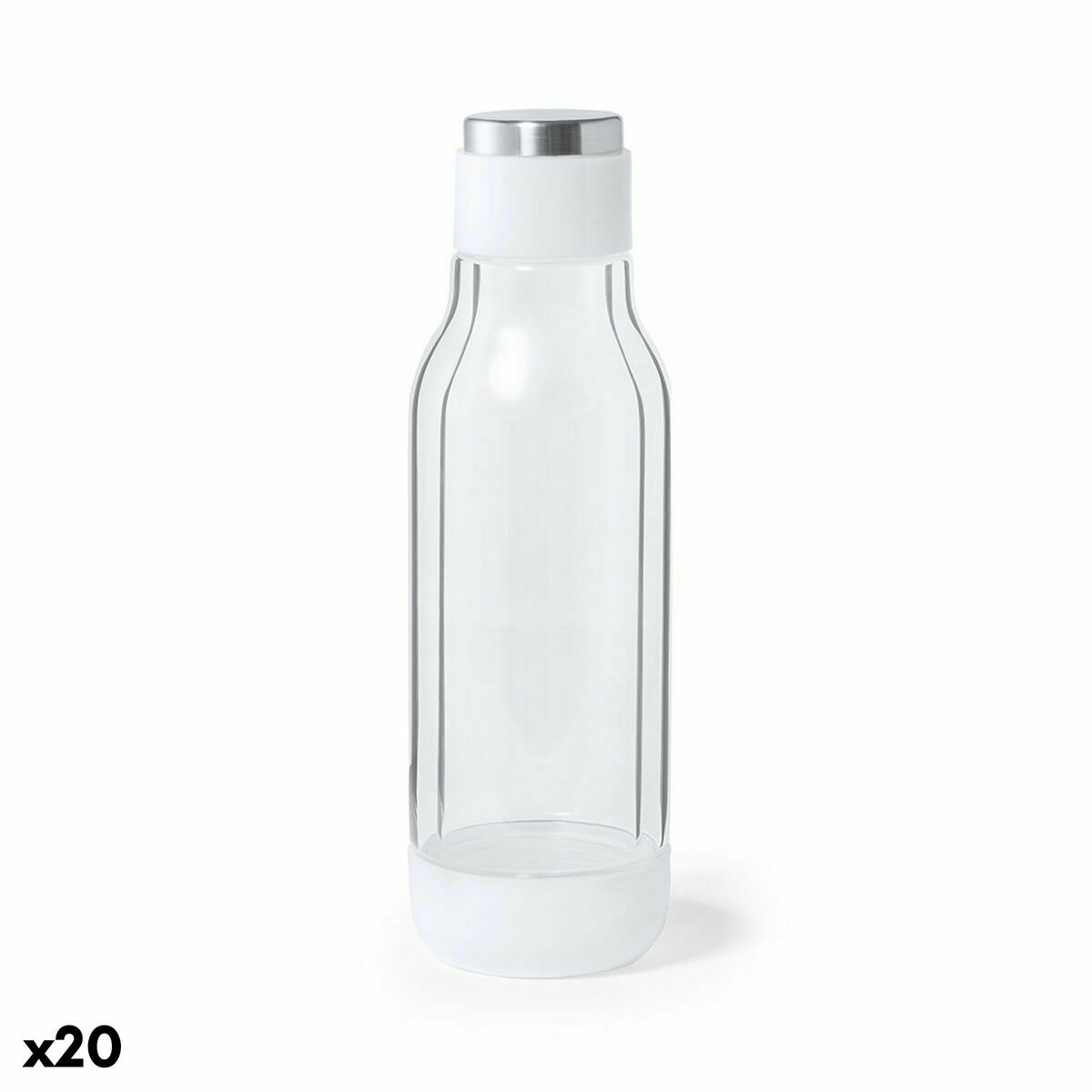 Vattenflaska 141390 Borosilikatglas (500 ml) (20 antal), Färg: Transparent