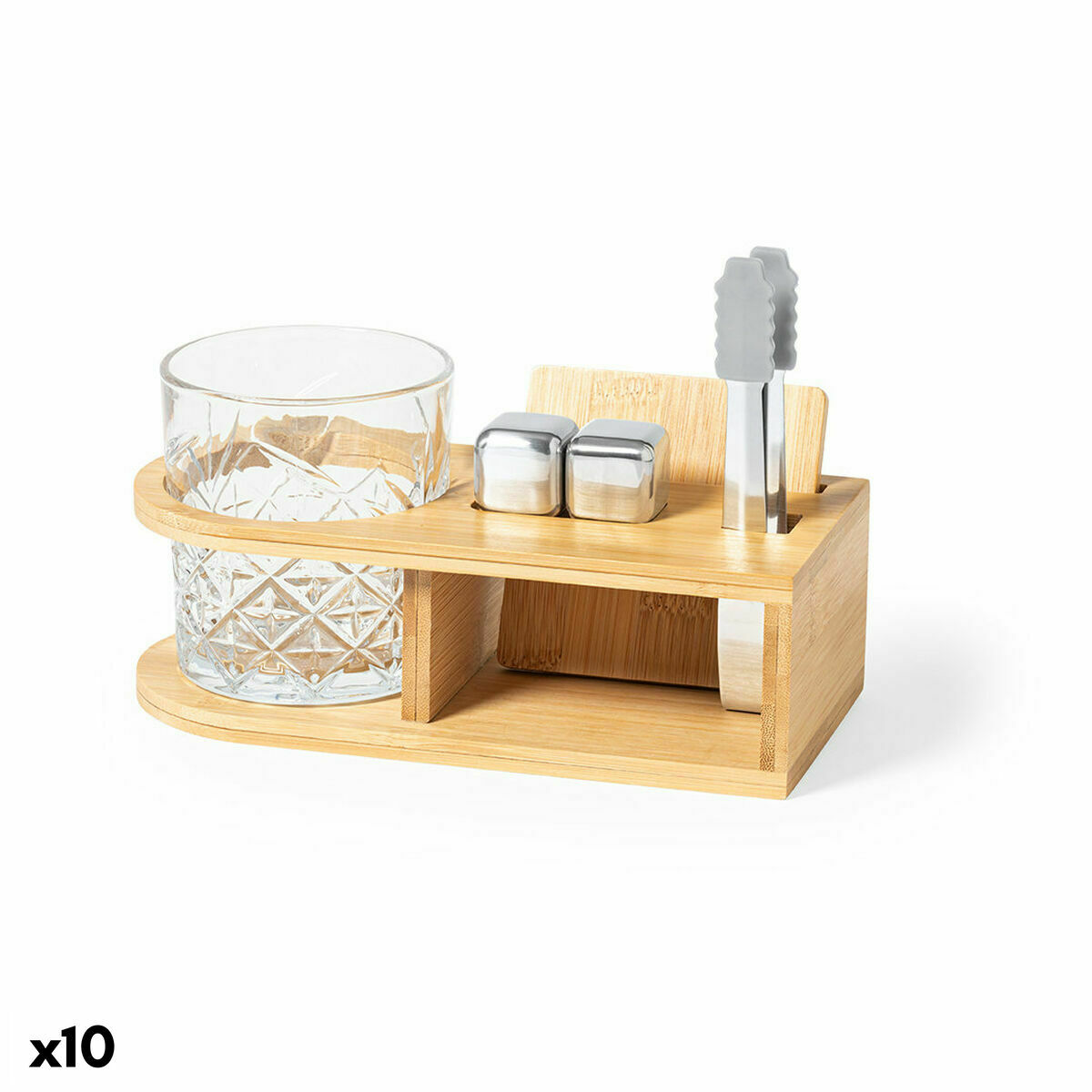 Whisky Set 141393 Bambu (10 antal), Färg: Brun