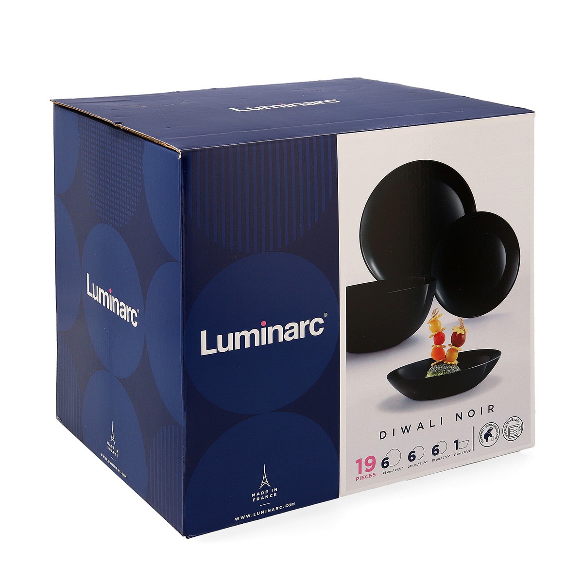 Matservis Luminarc Diwali Black Svart 19 Delar - 3