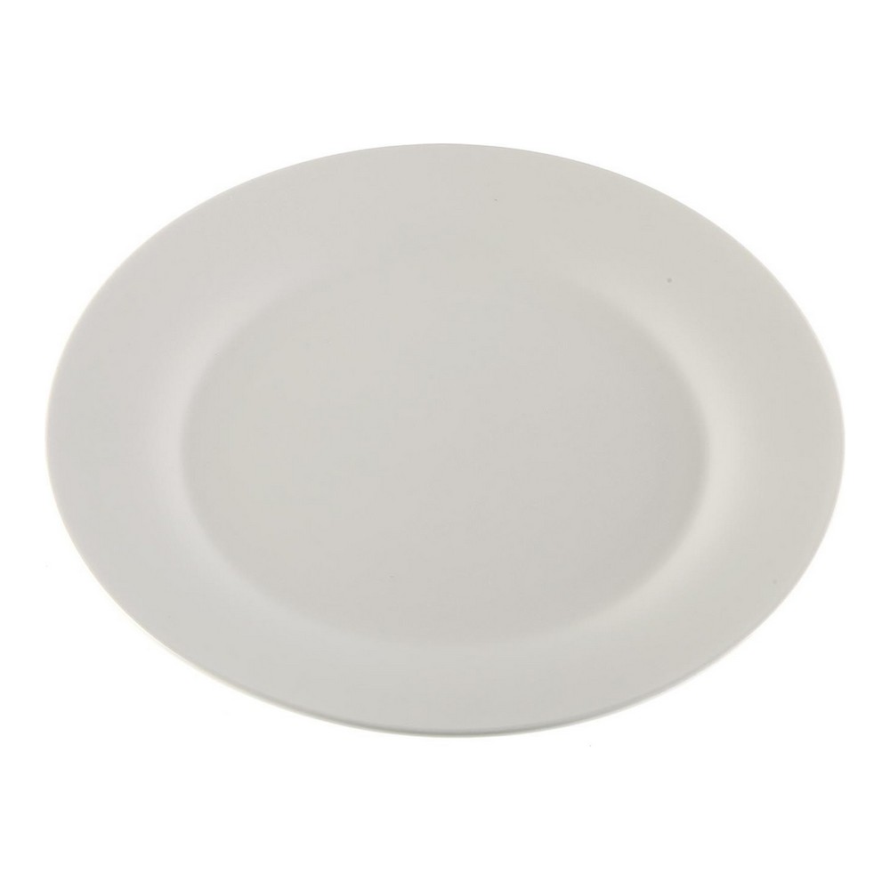 Platt skål Versa Vit Porslin Plast 27 x 27 cm