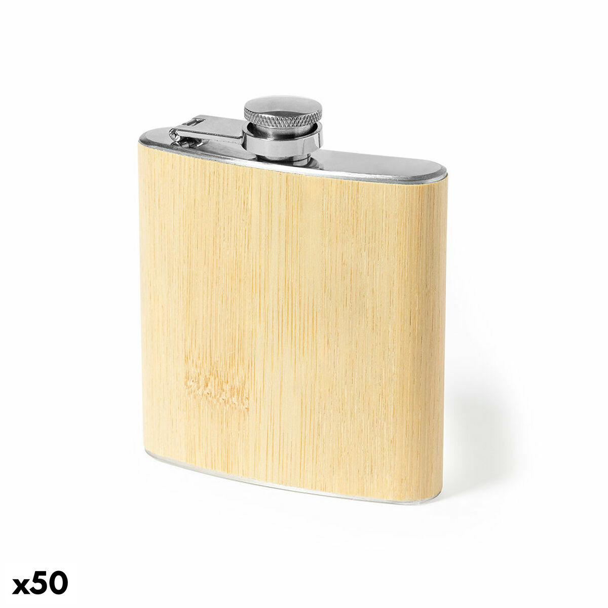 Flaska 141454 Bambu (200 ml) (50 antal), Färg: Brun