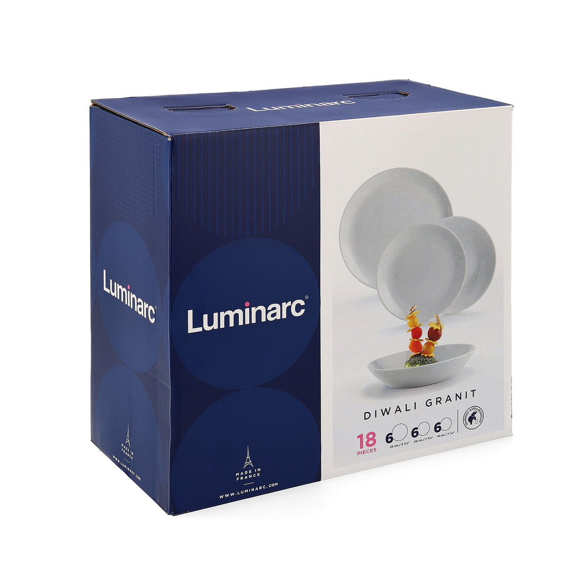 Servissats Luminarc Diwali Granit Grå 18 Delar - 2