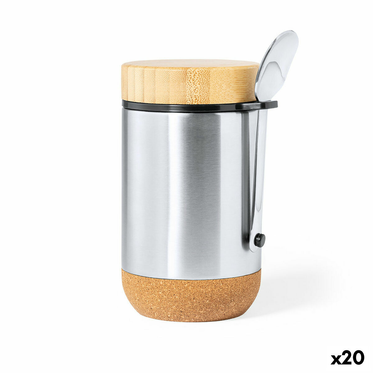 Lunchlåda 141480 Rostfritt stål (450 ml) (20 antal), Färg: Brun