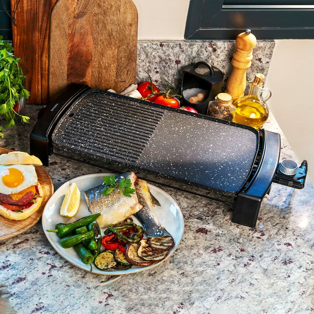 Stekbord Cecotec Tasty&Grill 2500 RockWater MixGrill 2150 W - 2
