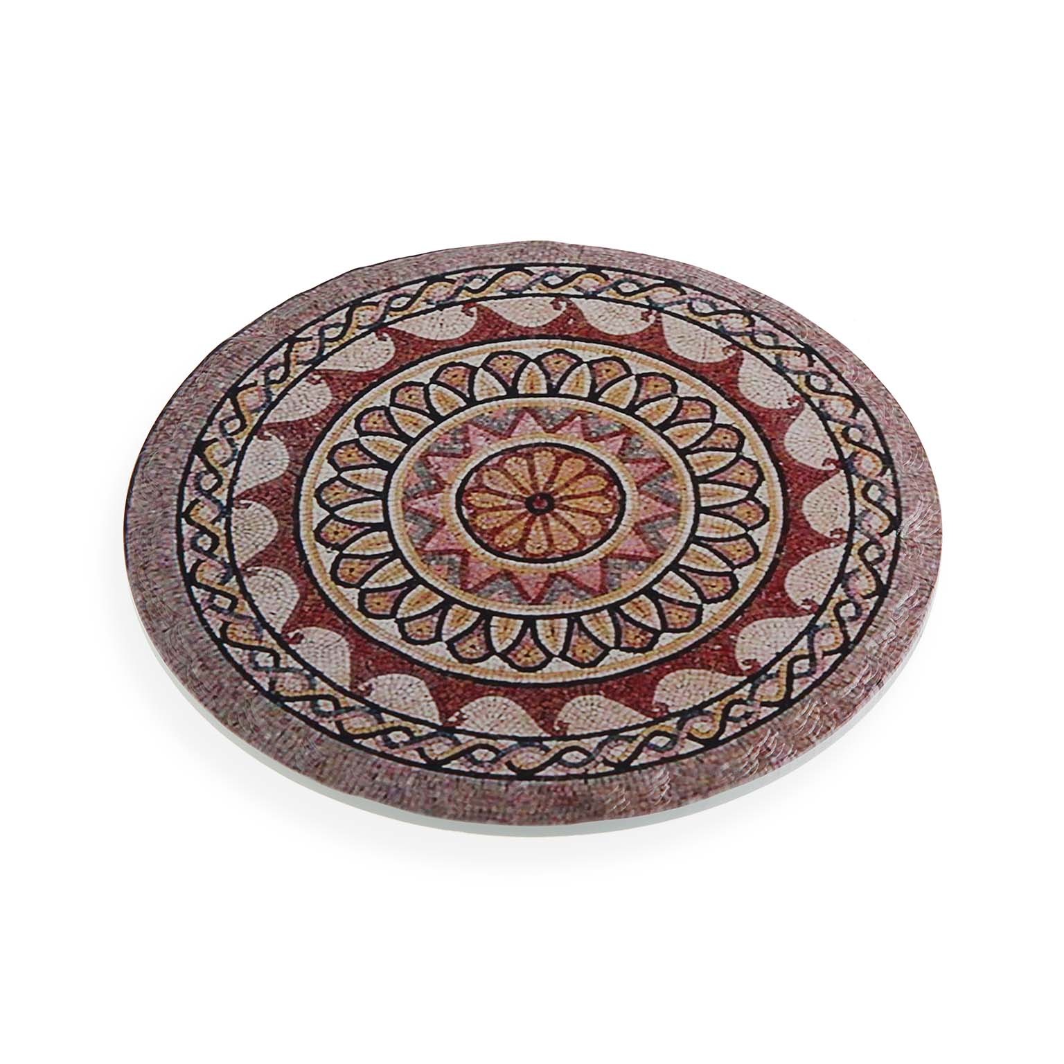 Bordsunderlägg Rund Mosaik Kork Keramik (20 x 20 cm)