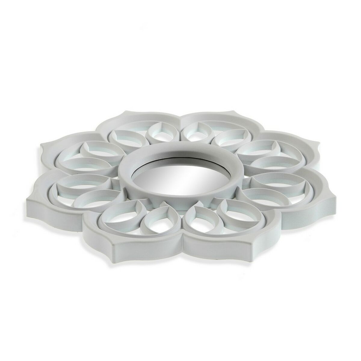 Spegelspel Vägg Vit Plast (25 x 25 cm) (3 pcs) - 3