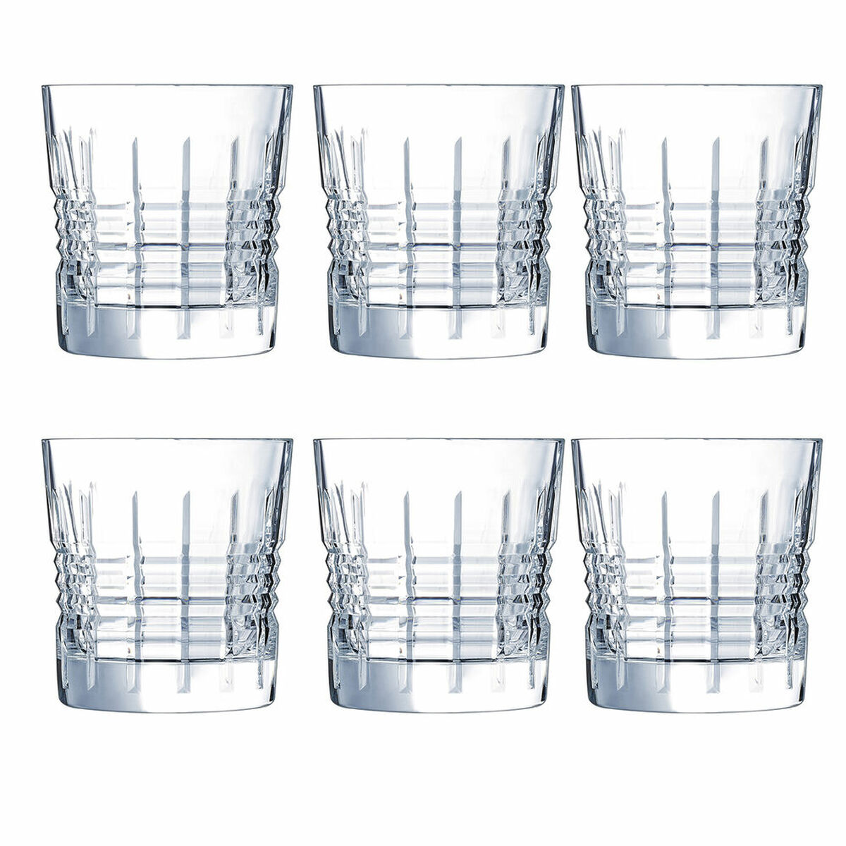 Whiskyglas Cristal d?Arques Paris Old Square Terek Transparent Glas 320 ml 6 Delar - 2