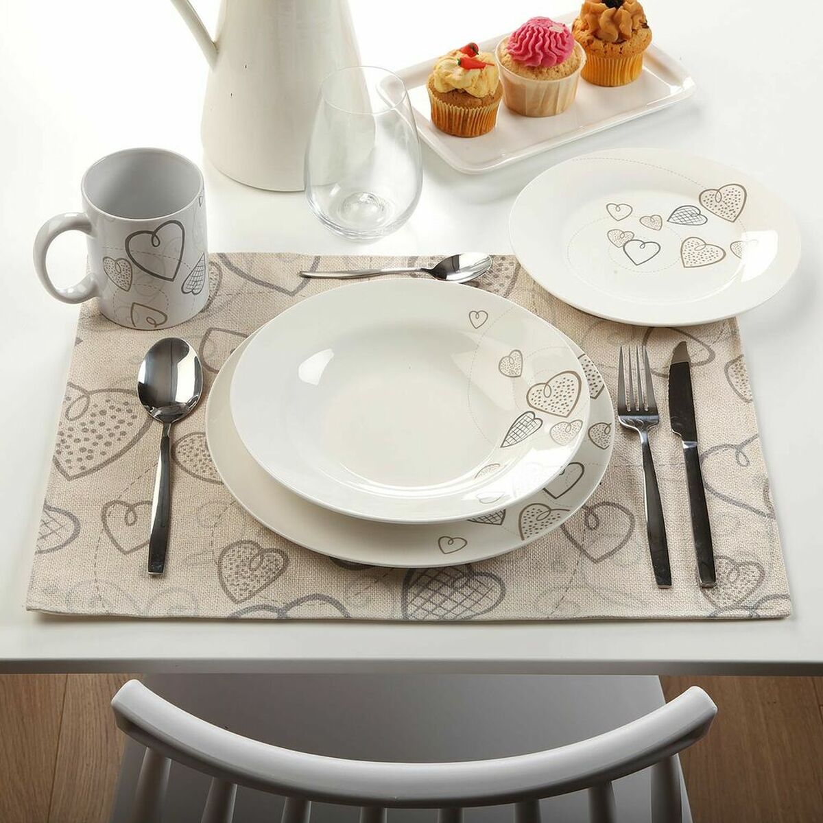 Bordsunderlägg Versa Cozy Polyester (36 x 0,5 x 48 cm) - 4