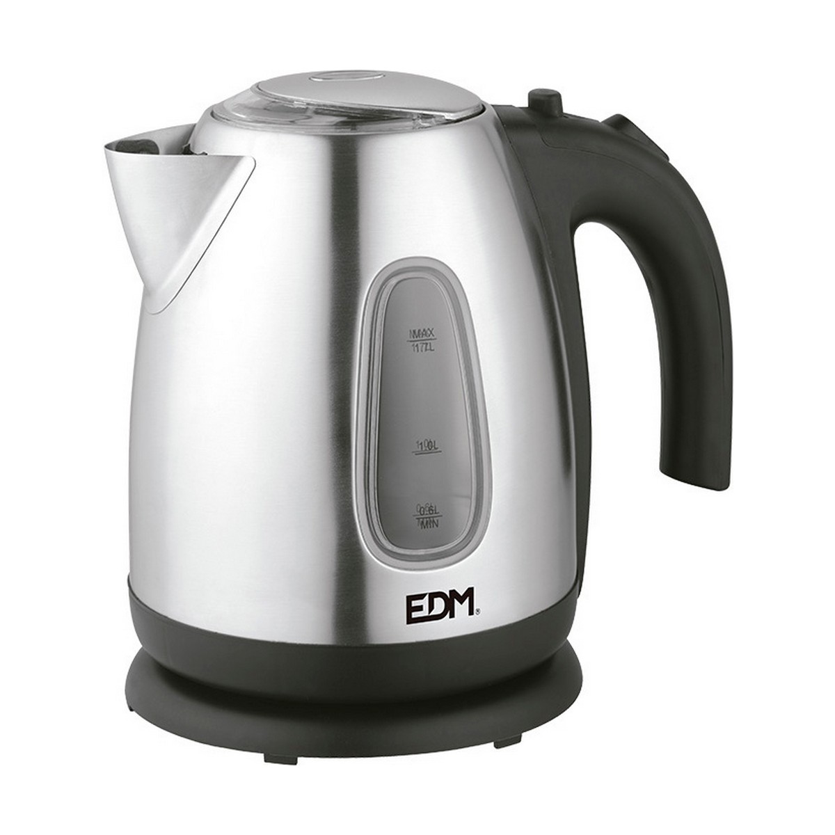 Vattenkokare EDM Kettle Svart Multicolour Rostfritt stål 2200 W 1,7 L