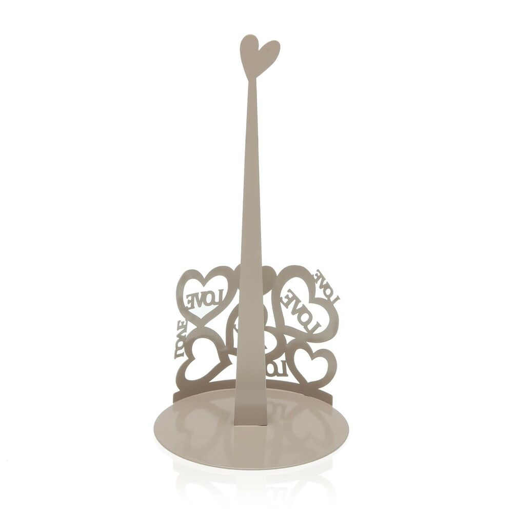 Hushållspappershållare Versa Cozy Grå Metall (15 x 30 x 15 cm) - 2