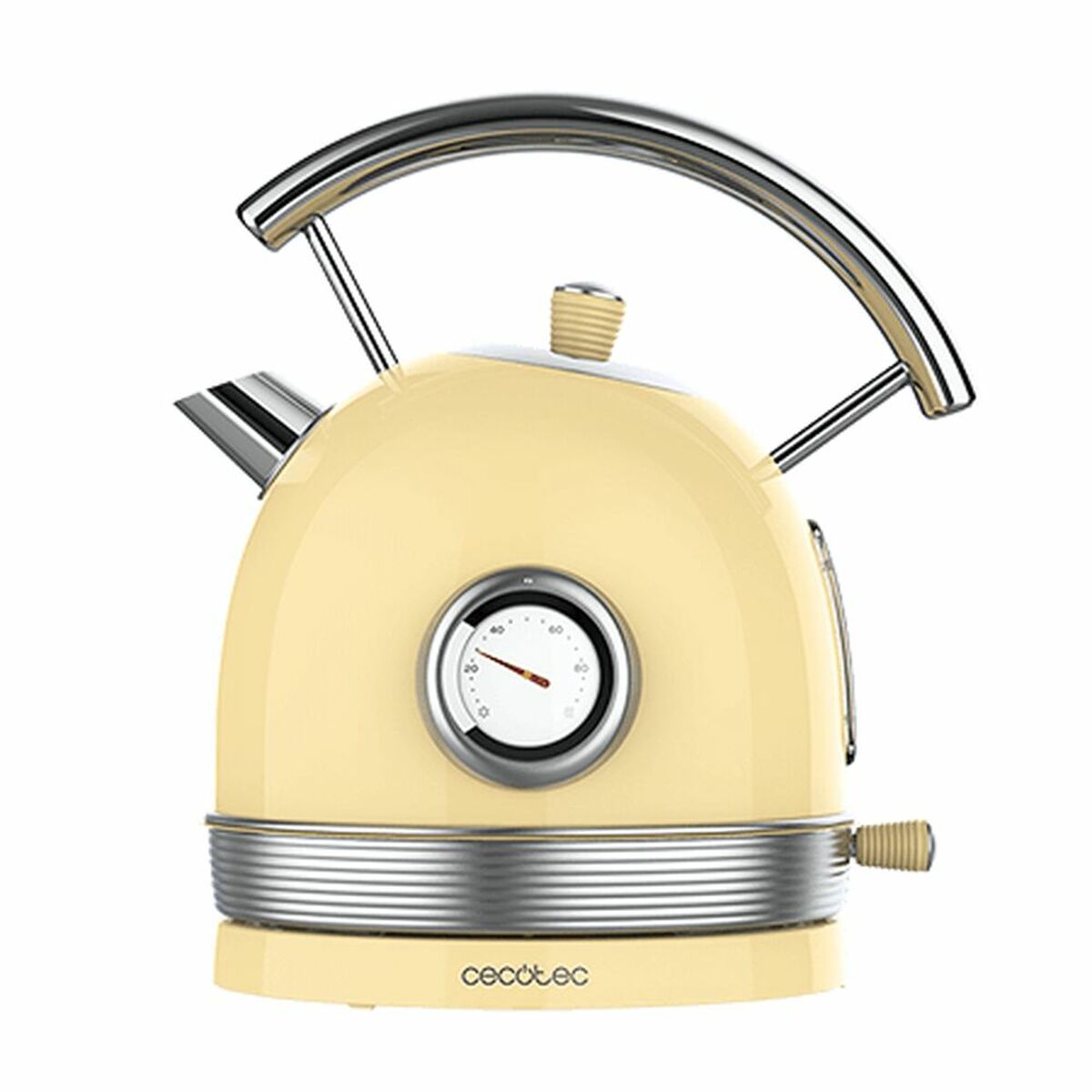 Vattenkokare Cecotec Thermosense 420 Vintage Light Yellow 1,8 L 2200 W Gul Rostfritt stål