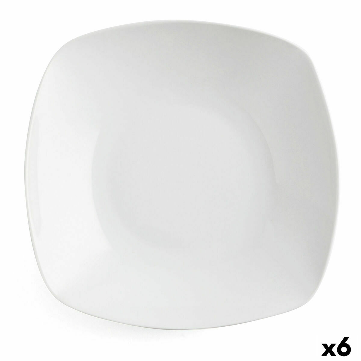 Djup tallrik Quid Novo Vinci Keramik Vit (20,5 cm) (Pack 6x) - 6
