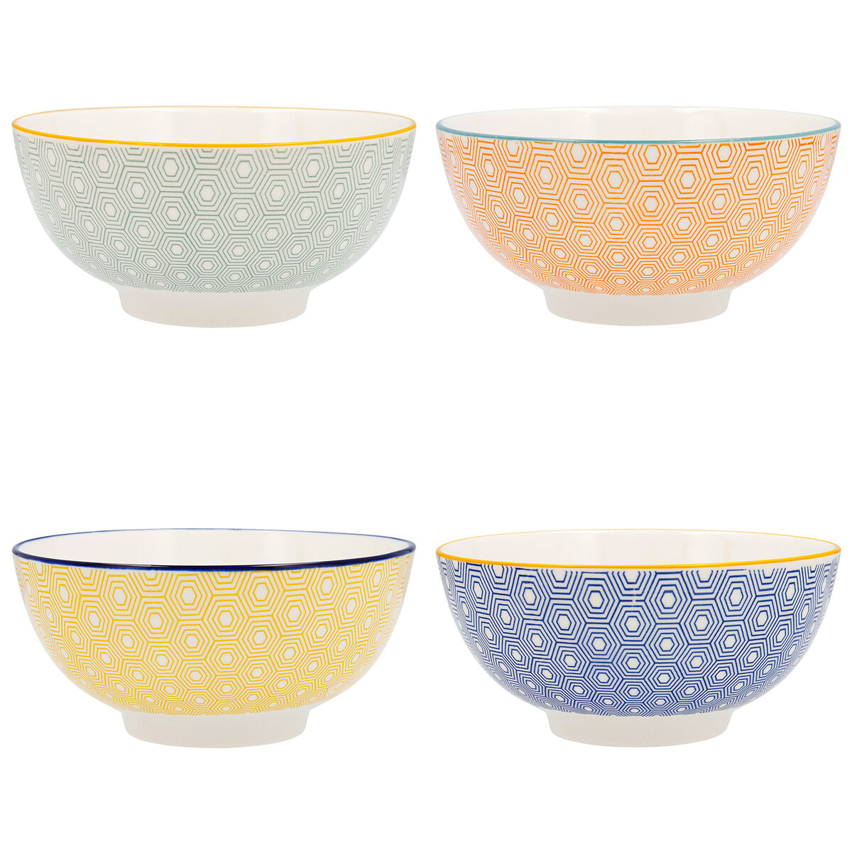 Skål Quid Pippa Keramik Multicolour (20 cm) (Pack 4x) - 4