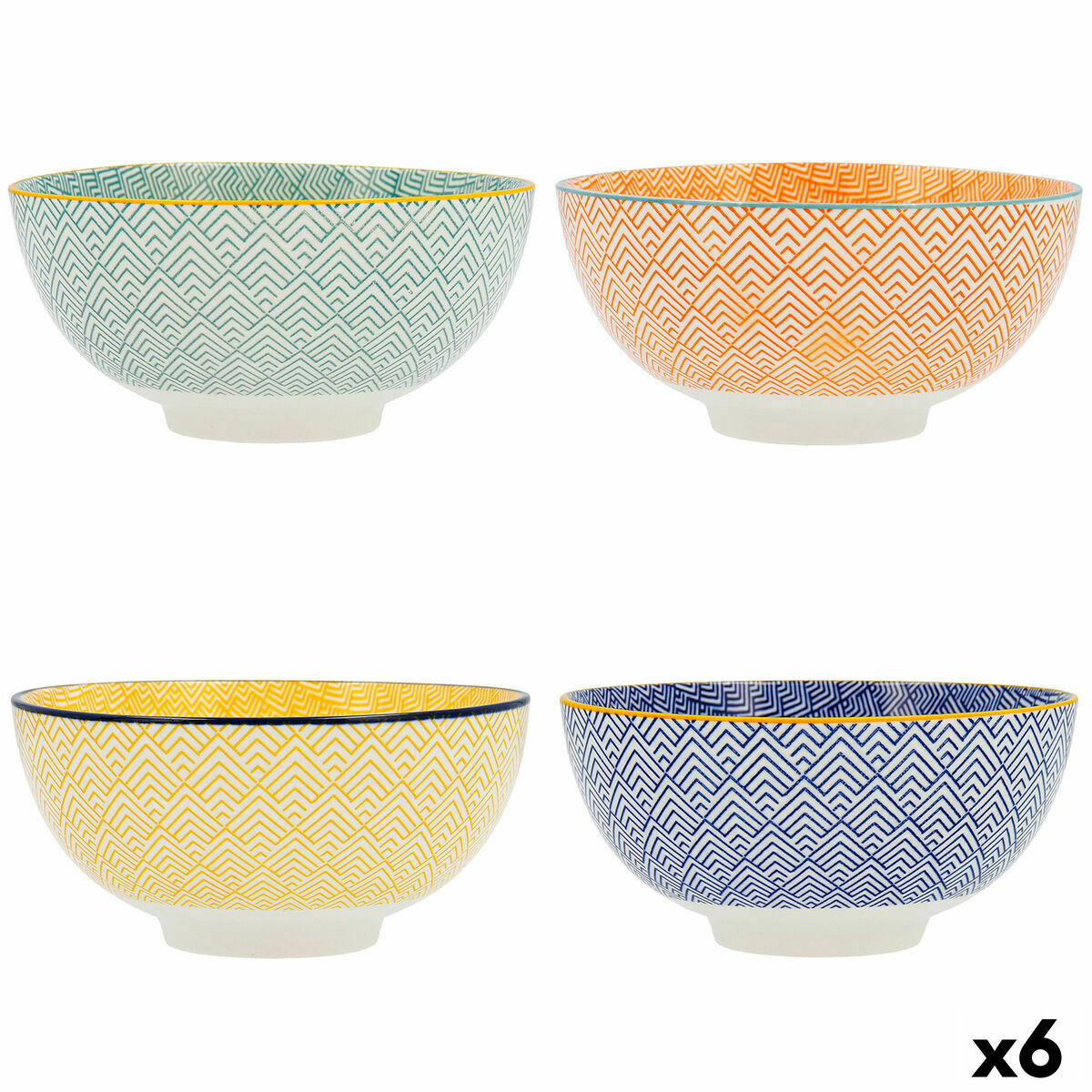Skål Quid Pippa Keramik (15 x 15 x 7,3 cm) (Pack 6x) - 4