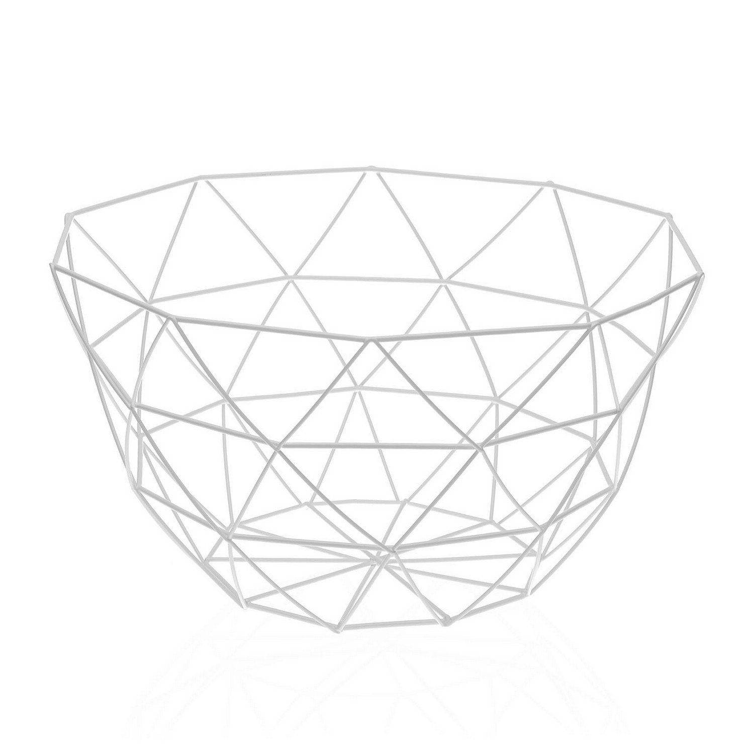 Fruktskål Versa Vit Stål Järn (27 x 13 x 27 cm) - 2