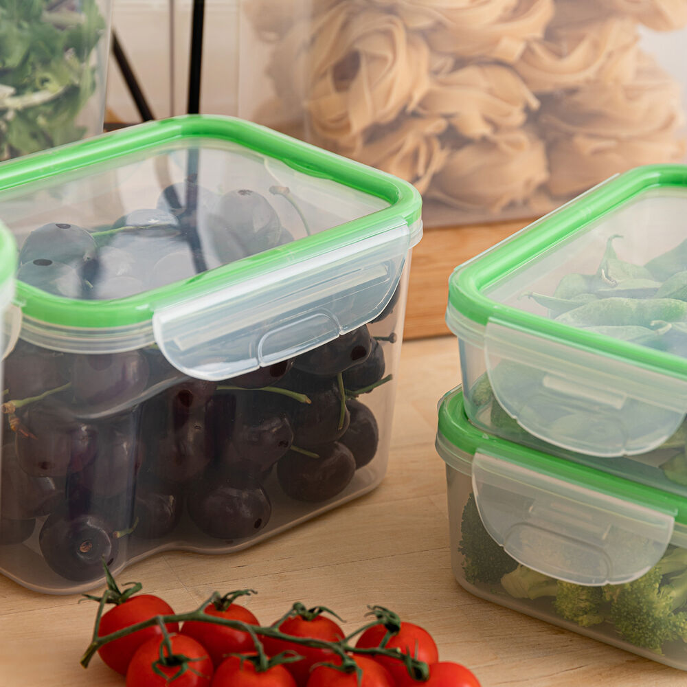 Hermetisk matlåda Quid Greenery 1,8 L Transparent Plast (Pack 4x) - 3