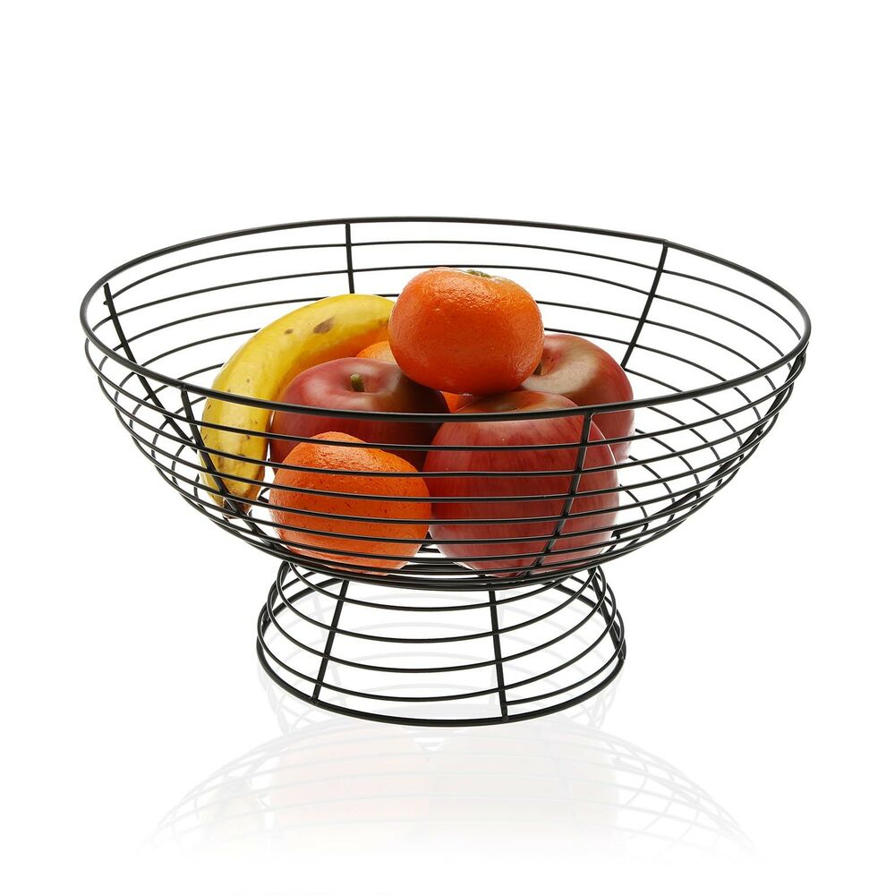 Fruktskål Versa Ovalado Metall Stål (33 x 17 cm) - 2