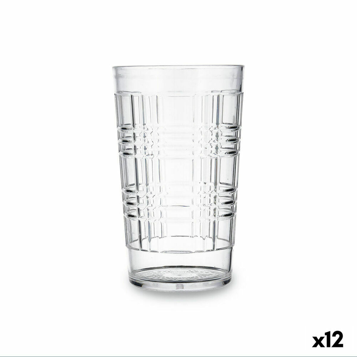 Glas Quid Viba Transparent Plast 12 antal 650 ml (Pack 12x) - 4