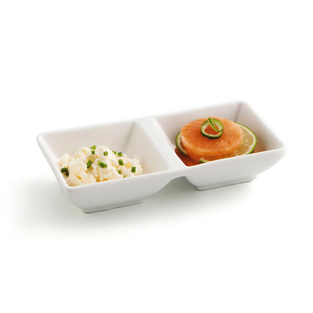 Snacksbricka Quid Select Keramik Vit 15 x 7 cm (12 antal) (Pack 12x) - 2