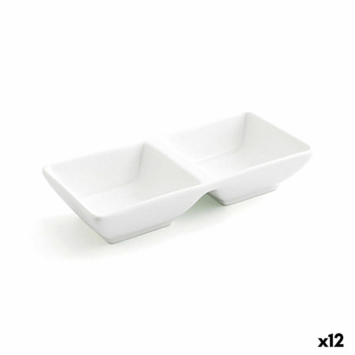 Snacksbricka Quid Select Keramik Vit 15 x 7 cm (12 antal) (Pack 12x) - 6