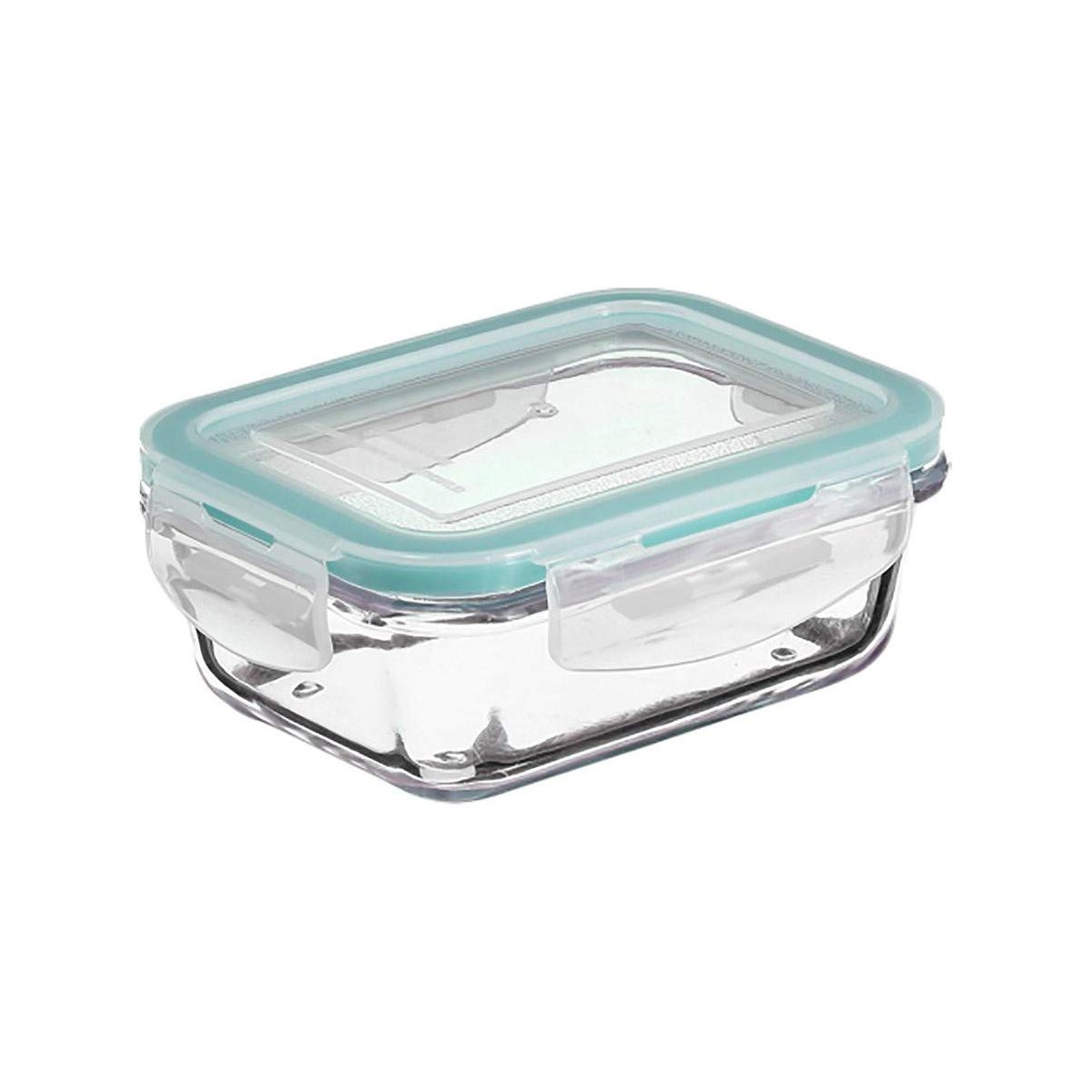 Lunchlåda 5five 16,3 x 11,5 x 5,5 cm Glas Rektangulär Blå Multicolour 540 ml