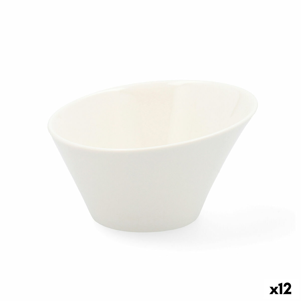 Snacksbricka Quid Select Keramik Vit (12,5 cm) (Pack 12x) - 3