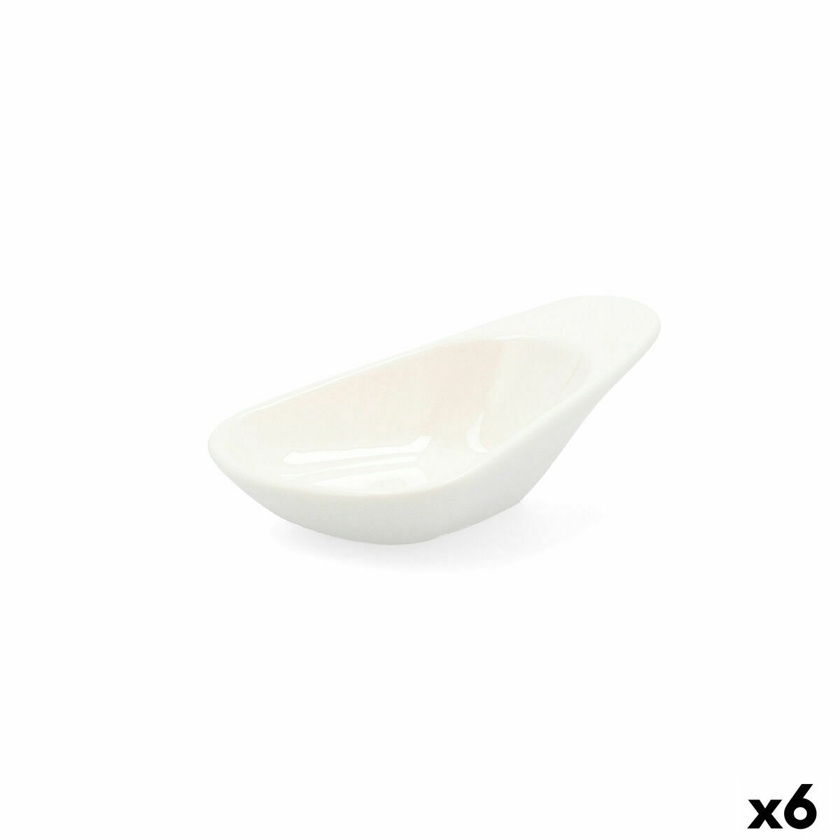 Snacksbricka Quid Select Keramik Vit 10,5 cm (6 antal) (Pack 6x) - 6