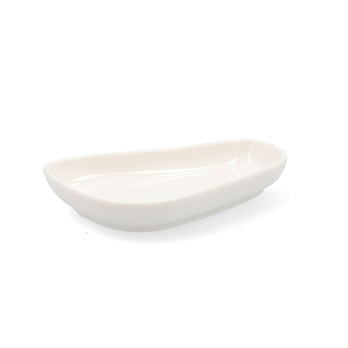 Snacksbricka Quid Select Oregelbunden Keramik Vit (12,5 cm) (Pack 12x) - 4