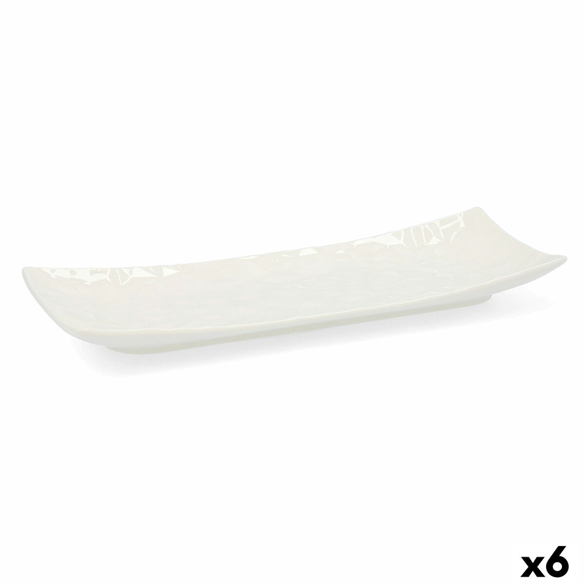 Snacksbricka Quid Select Keramik Vit (20,5 x 7,5 cm) (Pack 6x) - 3
