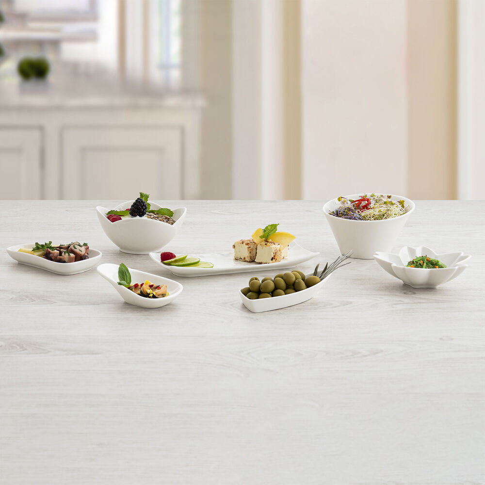 Snacksbricka Quid Select Keramik Vit (20,5 x 7,5 cm) (Pack 6x) - 2