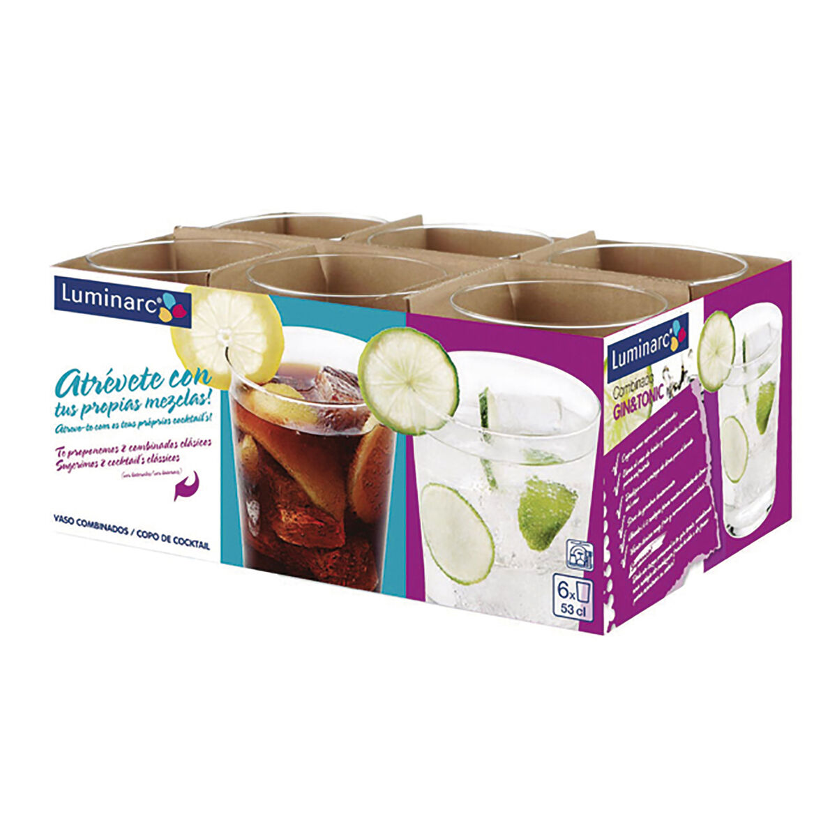 Glas Luminarc Sidra Gigante Transparent Glas 6 antal 530 ml (Pack 6x) - 4