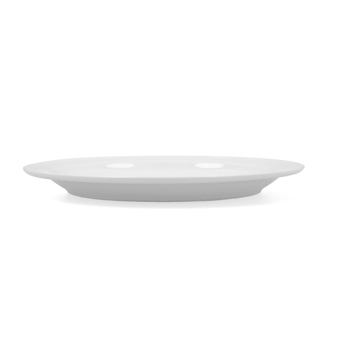 Platt skål Bidasoa Glacial Ala Estrch Vit Keramik Ø 26 cm 26 cm (4 antal) (Pack 4x) - 2