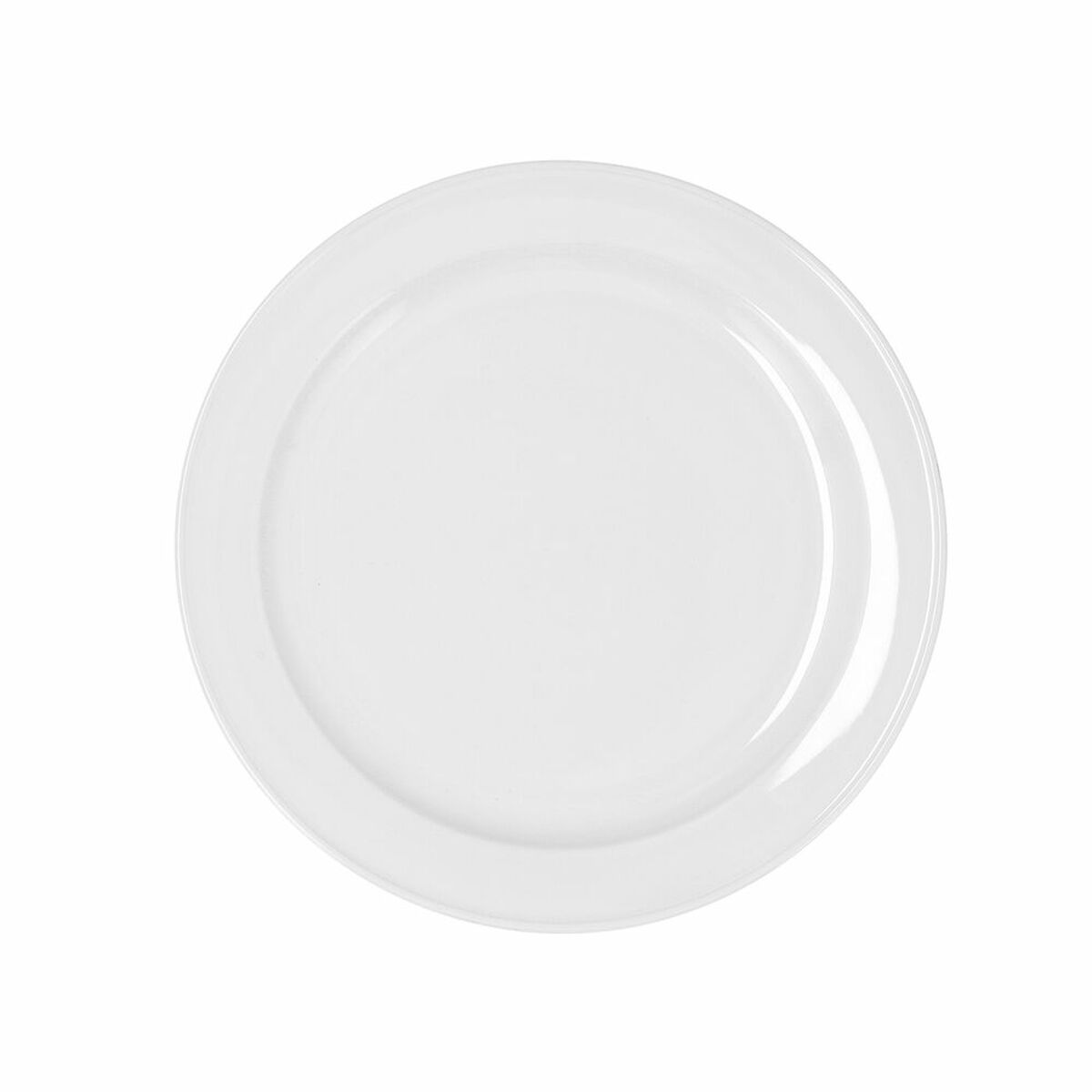 Platt skål Bidasoa Glacial Ala Estrch Vit Keramik (6 antal) (Pack 6x) - 4
