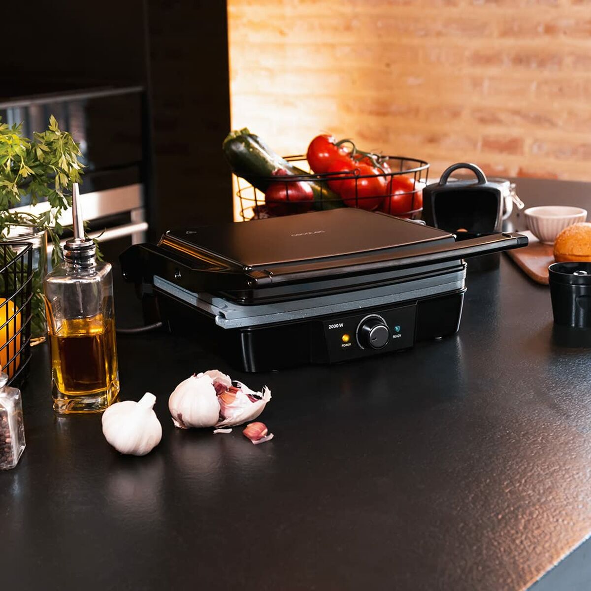 Elektriska Grillen Cecotec Rock'nGrill 2000 Stone Ceramic Mix&Grill 2000 W - 2