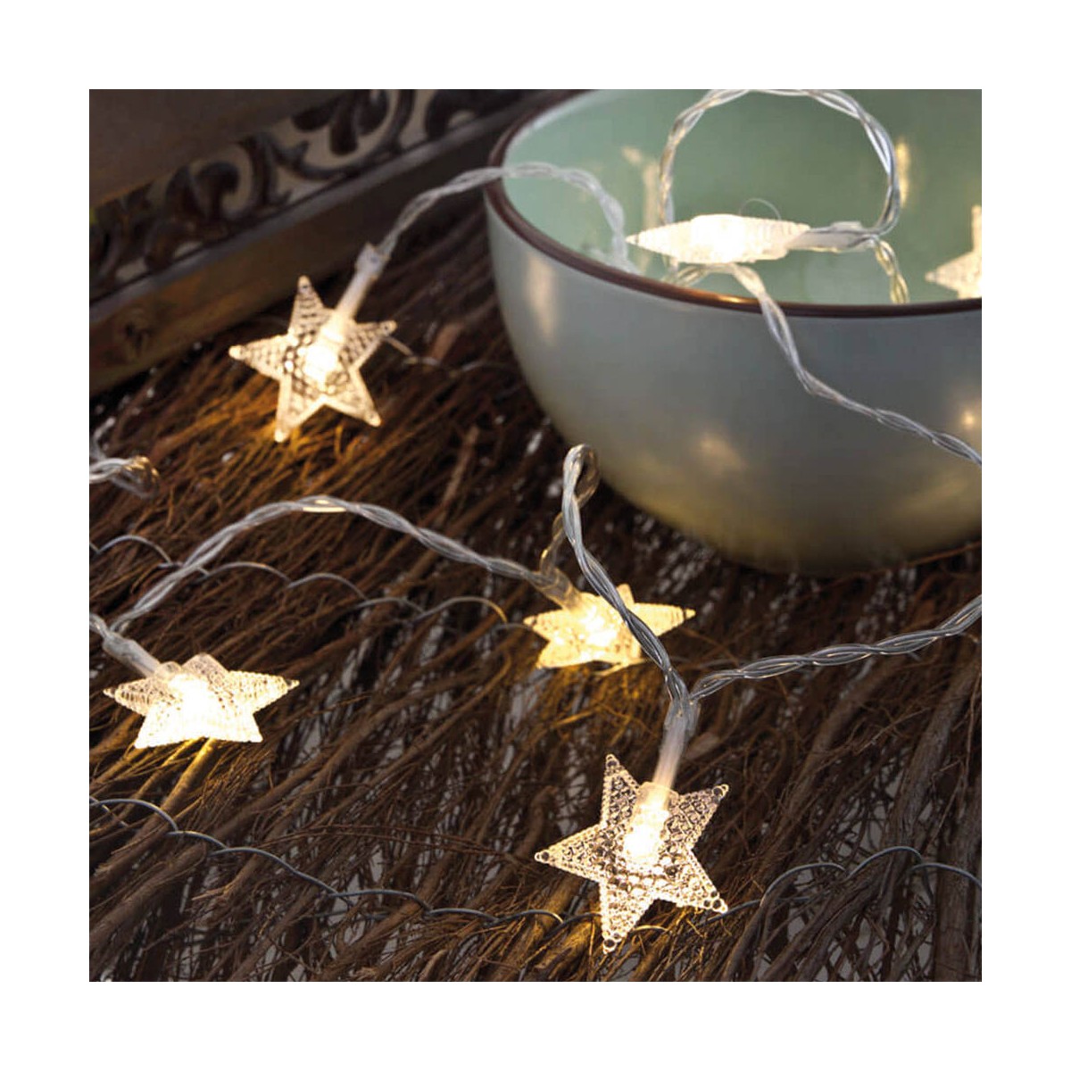 LED-krans Decorative Lighting Vit - 2
