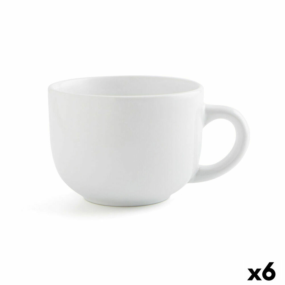 Koppar Quid Snow Vit Keramik 400 ml (6 antal) (Pack 6x) - 4