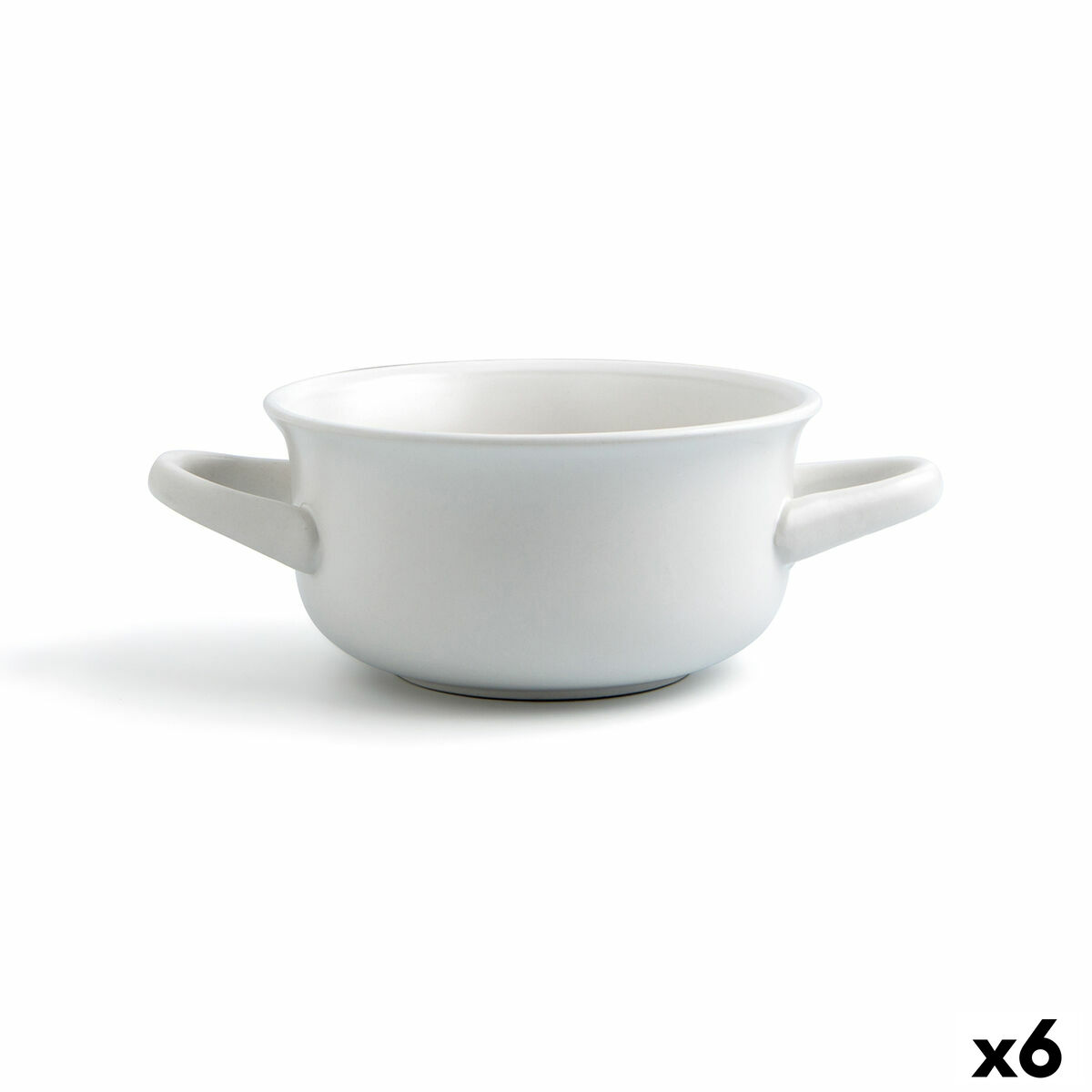 Soppskålar för Consommé Quid B&W Vit (600 ml) (Pack 6x) - 3