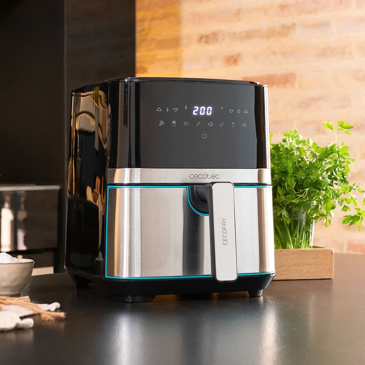 Oljefri Fritös Cecotec Cecofry Full InoxBlack 5500 Pro 5,5 L Multicolour 1700 W - 2