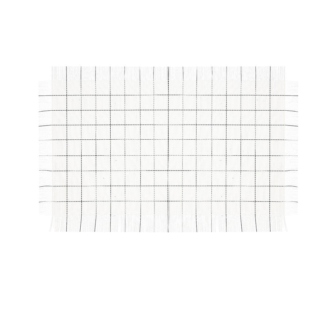 Bordsunderlägg Bidasoa Ikonic Vit PVC (47,5 x 29,5 cm) (Pack 12x)