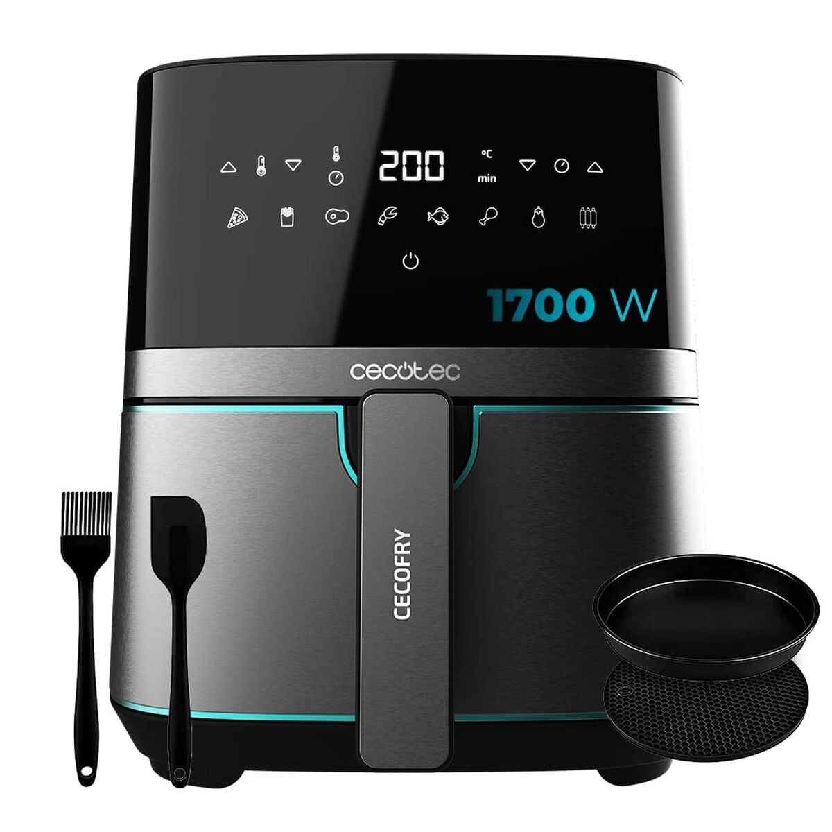 Oljefri Fritös Cecotec InoxBlack 5500 Pro 1700 W 5,5 L