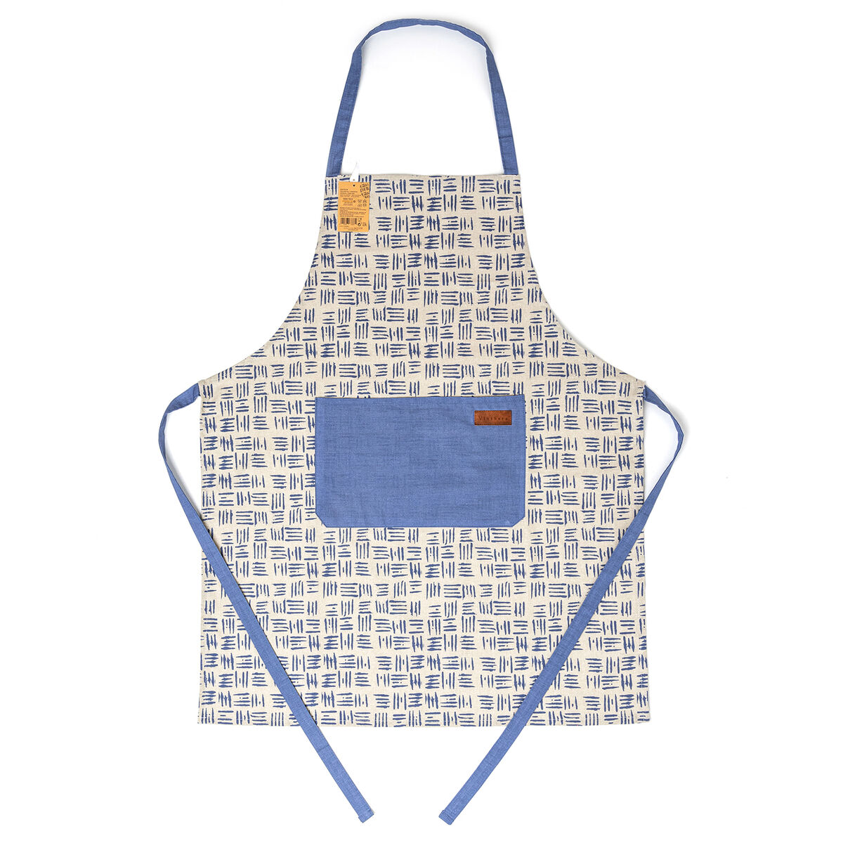 Förkläde med ficka Vinthera Vinthera Blå Bomull (60 x 75 cm) (Pack 12x) - 3