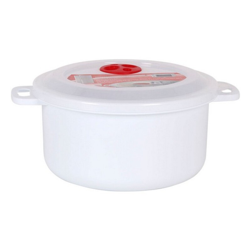 Matlåda med lock för mikroågsugn, Mått: 1,5 l - Ø 19 x 7 cm - 8