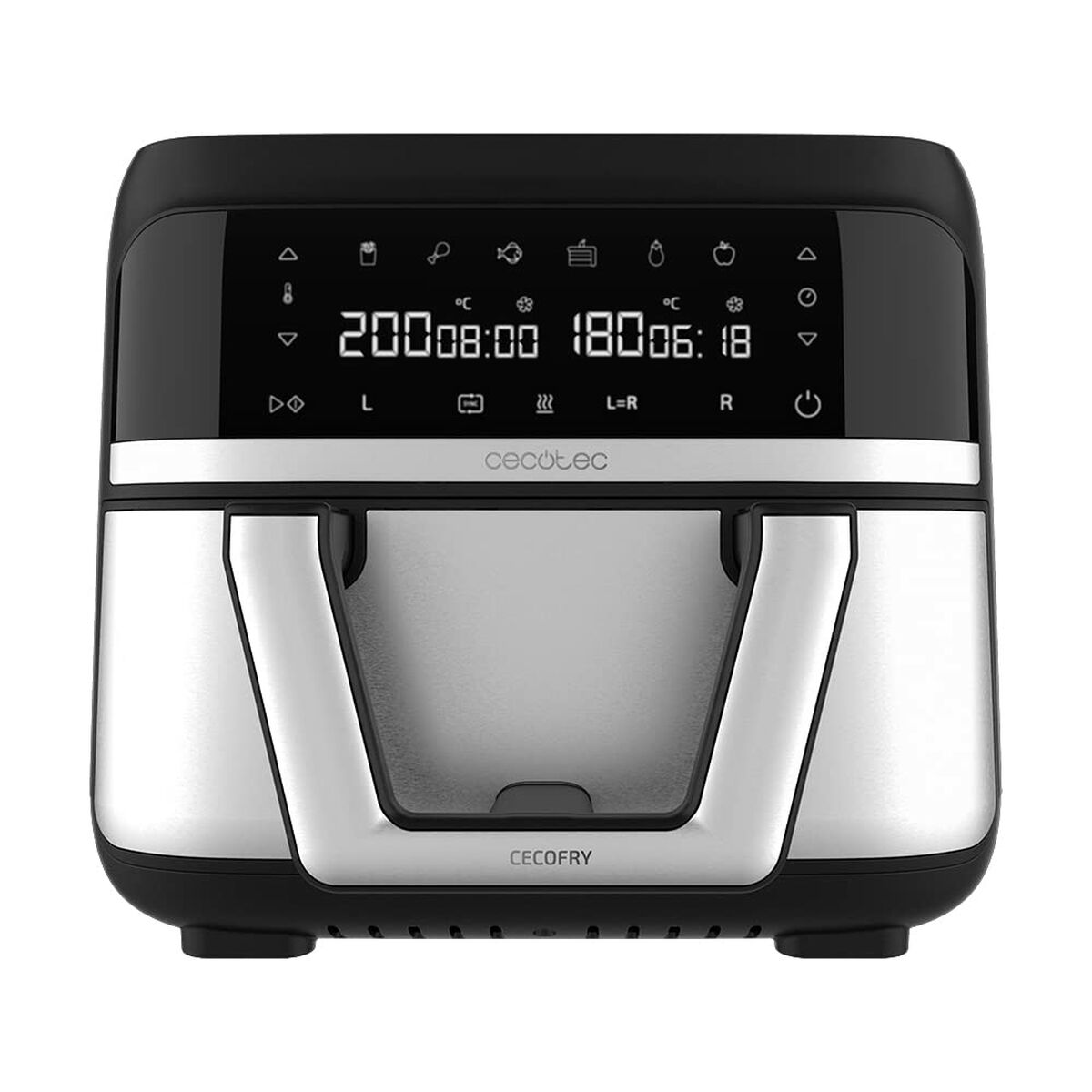 Oljefri Fritös Cecotec Dual 9000 9 L Svart 2850 W