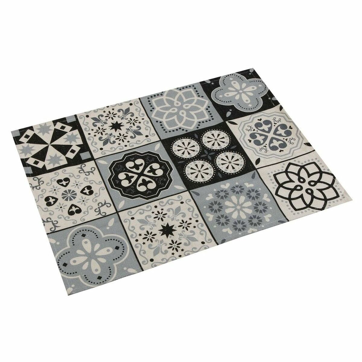 Bordsunderlägg Versa Mosaik Svart Polyester (36 x 0,5 x 48 cm) - 2