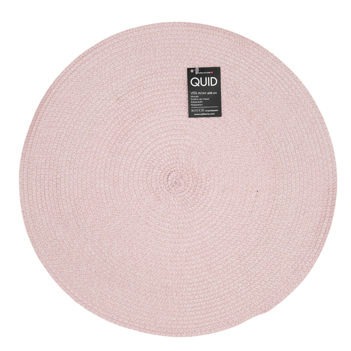 Underlägg Quid Vita Peoni Rosa Plast 38 cm (Pack 12x) - 3